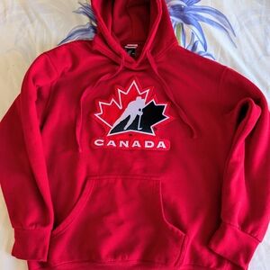 Team Canada Hockey Hoodie Red Vintage